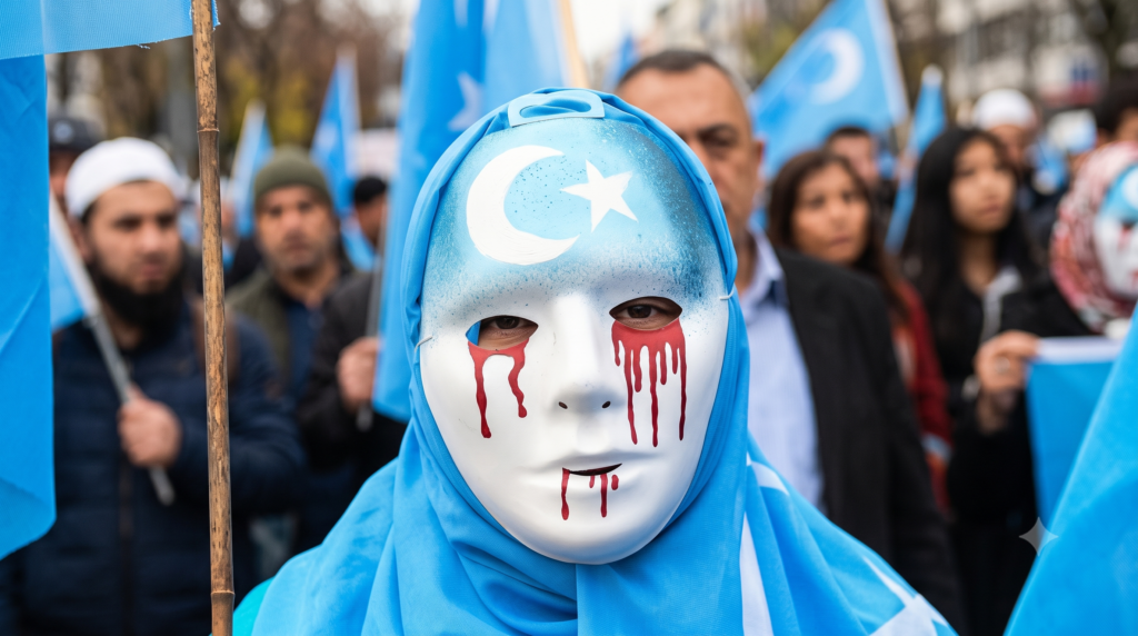 Uyghur repression protest