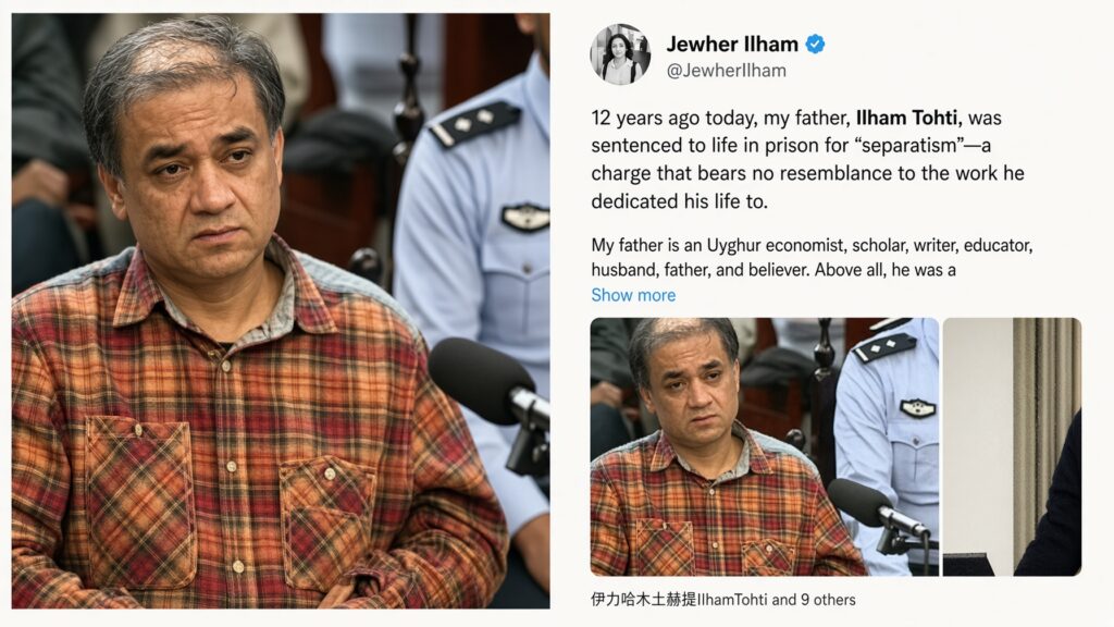 Uyghur scholar Ilham Tohti taken twelve years ago never forgotten
