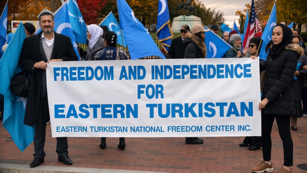 Uyghur independence rally