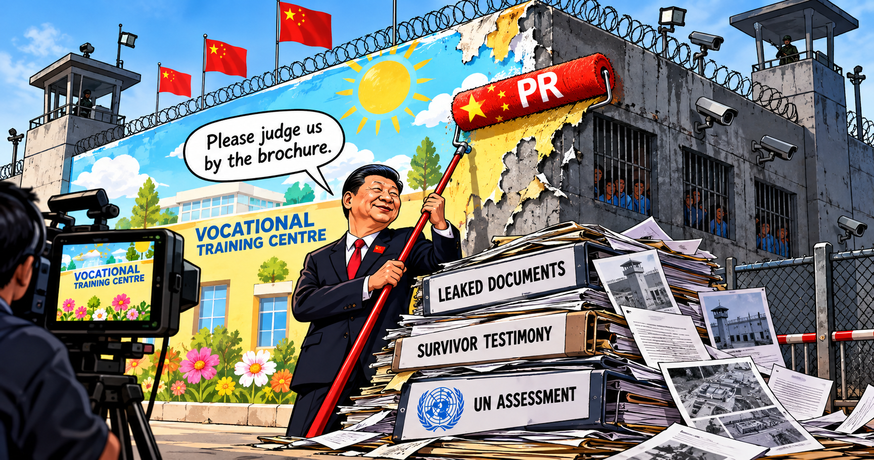 A former Xinjiang detention facility, central to international scrutiny of China’s treatment of Uyghurs.