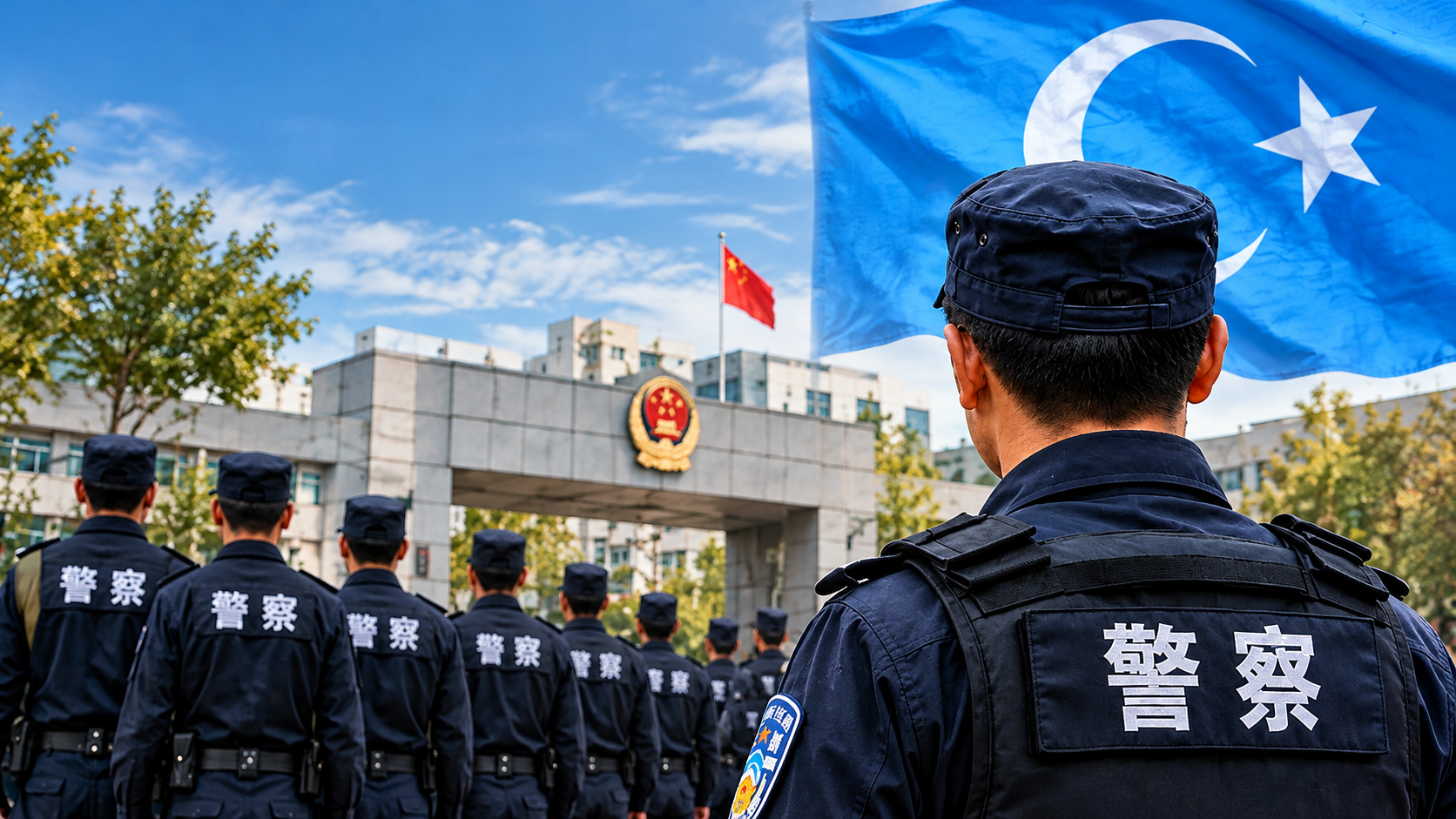 Police Officers punished for speaking uyghur