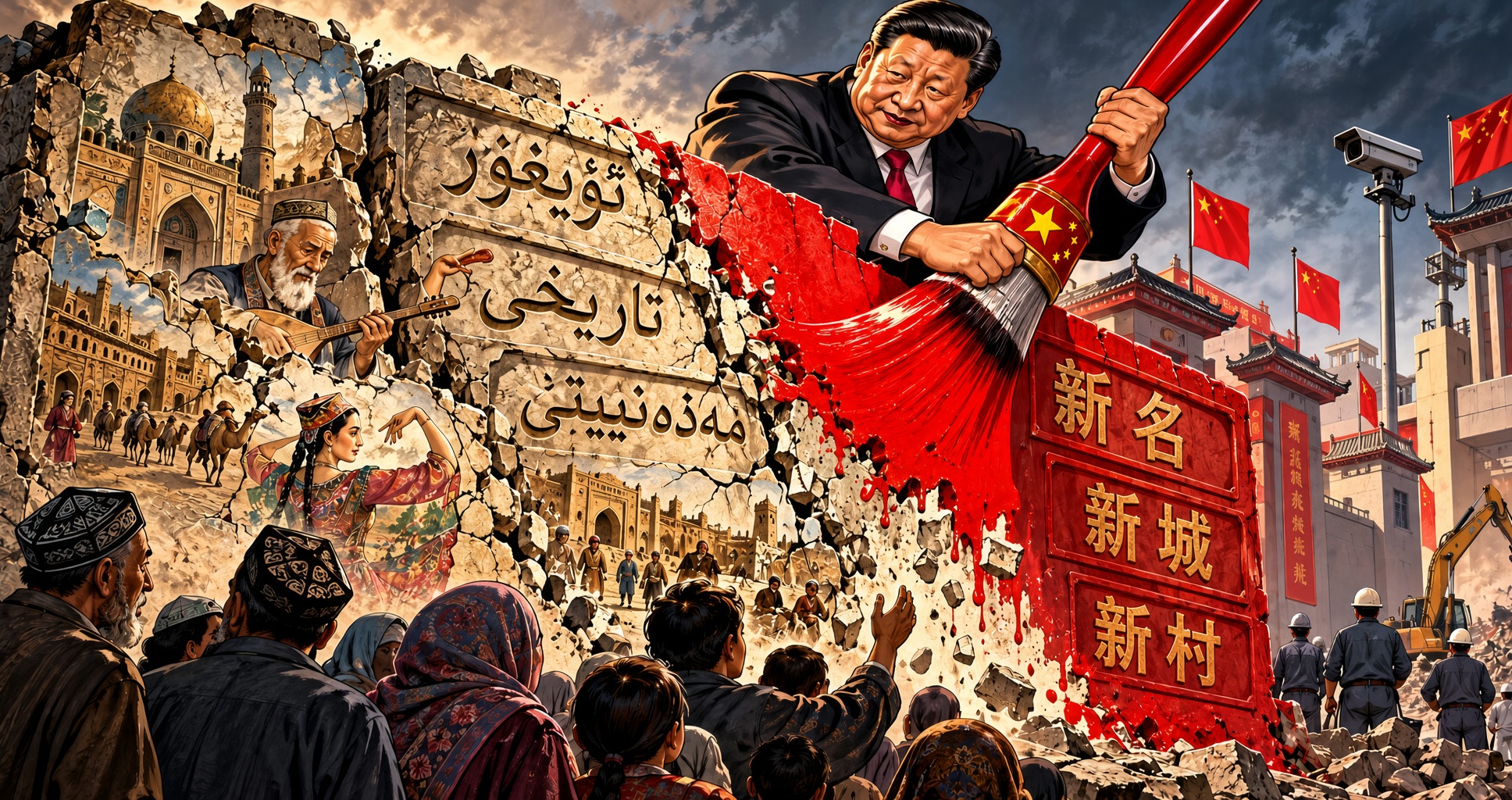 China’s Renaming of Uyghur Villages Deepens Fears of Cultural Erasure Under Xi