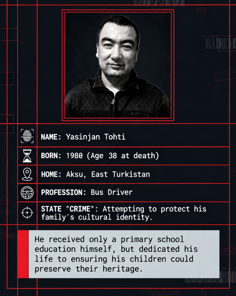 Uyghur Yasinjan Tohti Died in Custody and His Family Still Wants Answers